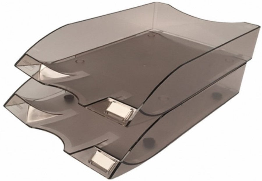 Charola Plástico 2 Niveles Humo Oficio Sablón® 2026HU [Pieza] 7501434620268