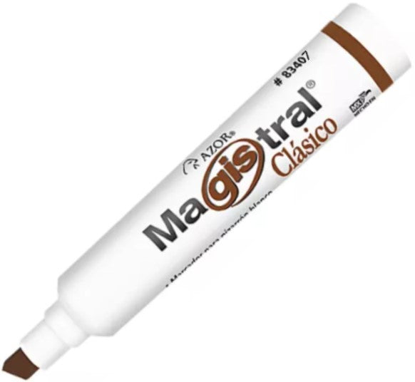 Marcador p/Pizarrón Magistral Clásico Café AZOR® 83407 Pieza 7501428706619 02