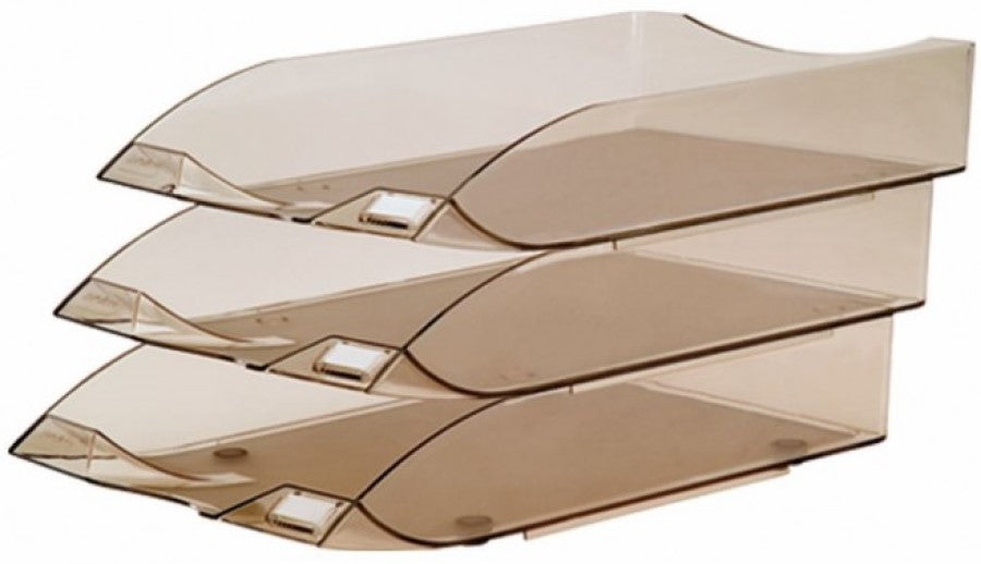 Charola Plástico 3 Niveles Humo Oficio Sablón® 2036HU [Pieza] 7501434620367