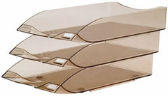 Charola Plástico 3 Niveles Humo Oficio Sablón® 2036HU [Pieza] 7501434620367