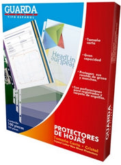 Mica Protectora p/carpeta 3 perforaciones Uso Rudo Cristal Carta Guarda® 330 [Pieza] 7501428703502