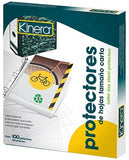 Mica Protectora p/carpeta 3 perforaciones c/100 Translúcido Carta Kinera® 360 Caja 7501428704868 2