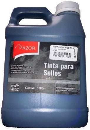 Tinta p/Sellos Azul 1000ml AZOR® COE7000 Pieza 7501449715430 01