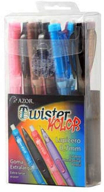 Lapicero Twister Avance Lateral 0.7mm Colores AZOR® 6490 [Pieza] 7501428722091 2