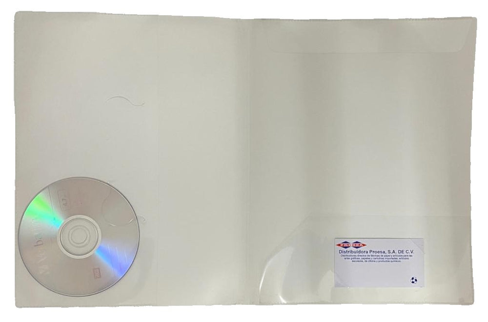 Fólder Plástico p/Presentar CD Project Blanco Carta AZOR® 310-BL [Pieza] 7501428703977 2