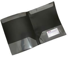 Fólder Plástico Portadocu Kanguro Doble Solapa Negro Carta Kinera® 320NE [Pieza] 7501428703816 2