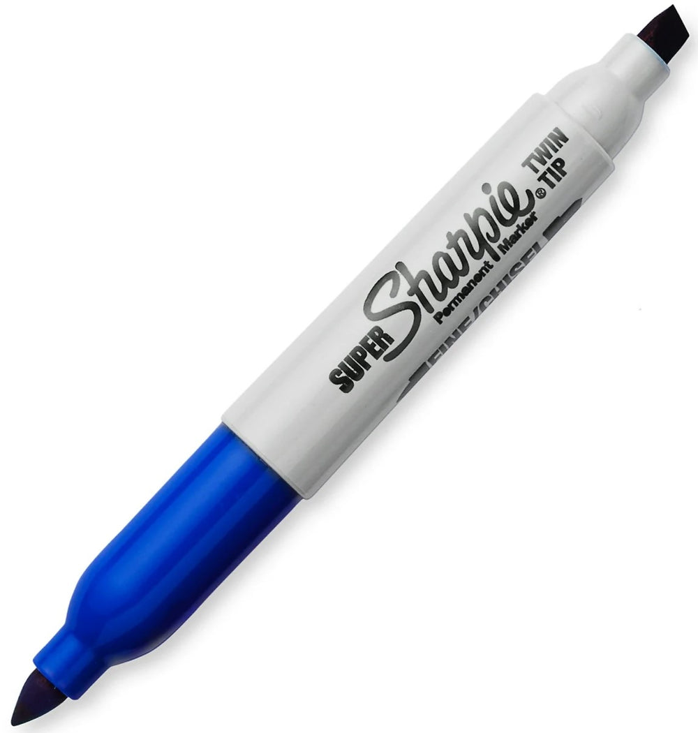 Marcador Permanente Doble Punta Súper Sharpie Twin Azul Sharpie® 36203 [Pieza] 71641362031