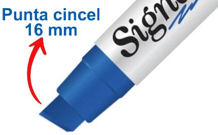 Marcador Permanente Jumbo Signal® Azul AZOR® 43000AZ Pieza 7501428710852 02