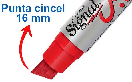 Marcador Permanente Jumbo Signal® Rojo AZOR® 43000RO Pieza 7501428710845 02