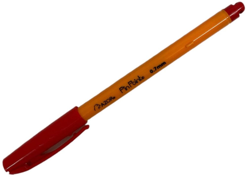 Bolígrafo c/Tapa Pint Point Rojo 0.7mm AZOR® 6820RO [Pieza] 7501428727188