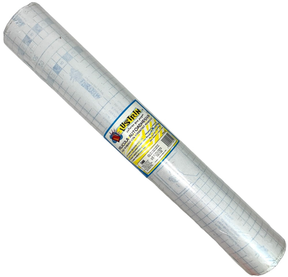 Papel Adhesivo Contac Lustrin Transparente ,45×20m IKW® 051 [Rollo] 7502005160510