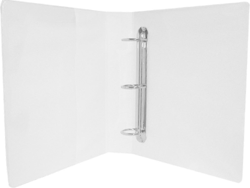 Carpeta 3 Argollas "D" Panorámica c/Cristal 1½" Blanco Carta Kinera® 9611BL [Pieza] 7501428705216