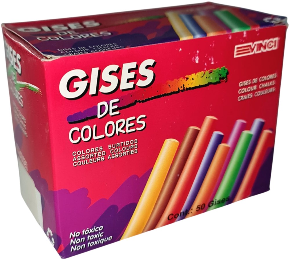 Gis Moldeado Colores c/50 Vinci® 2036 Caja 7501014641027 01