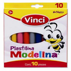 Plastilina Barra Barritas Colores Caja c/10 Vinci® 2358 [Caja] 7501014650012