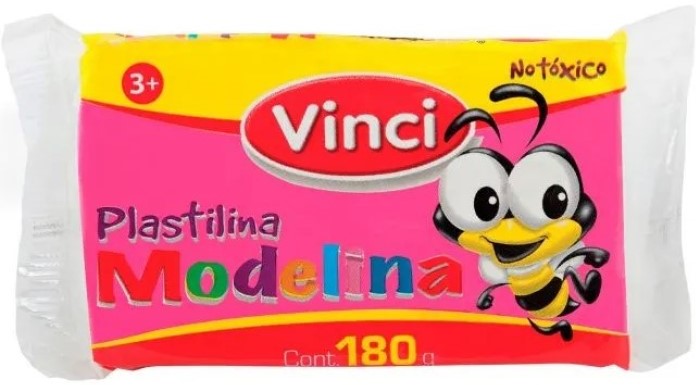 Plastilina Marqueta Modelina 180g Rosa 23 Vinci® 2353 Pieza 7501014651125 02