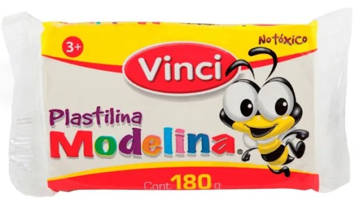 Plastilina Marqueta Modelina 180g Blanco 30 Vinci® 2347 Pieza 7501014651064 01