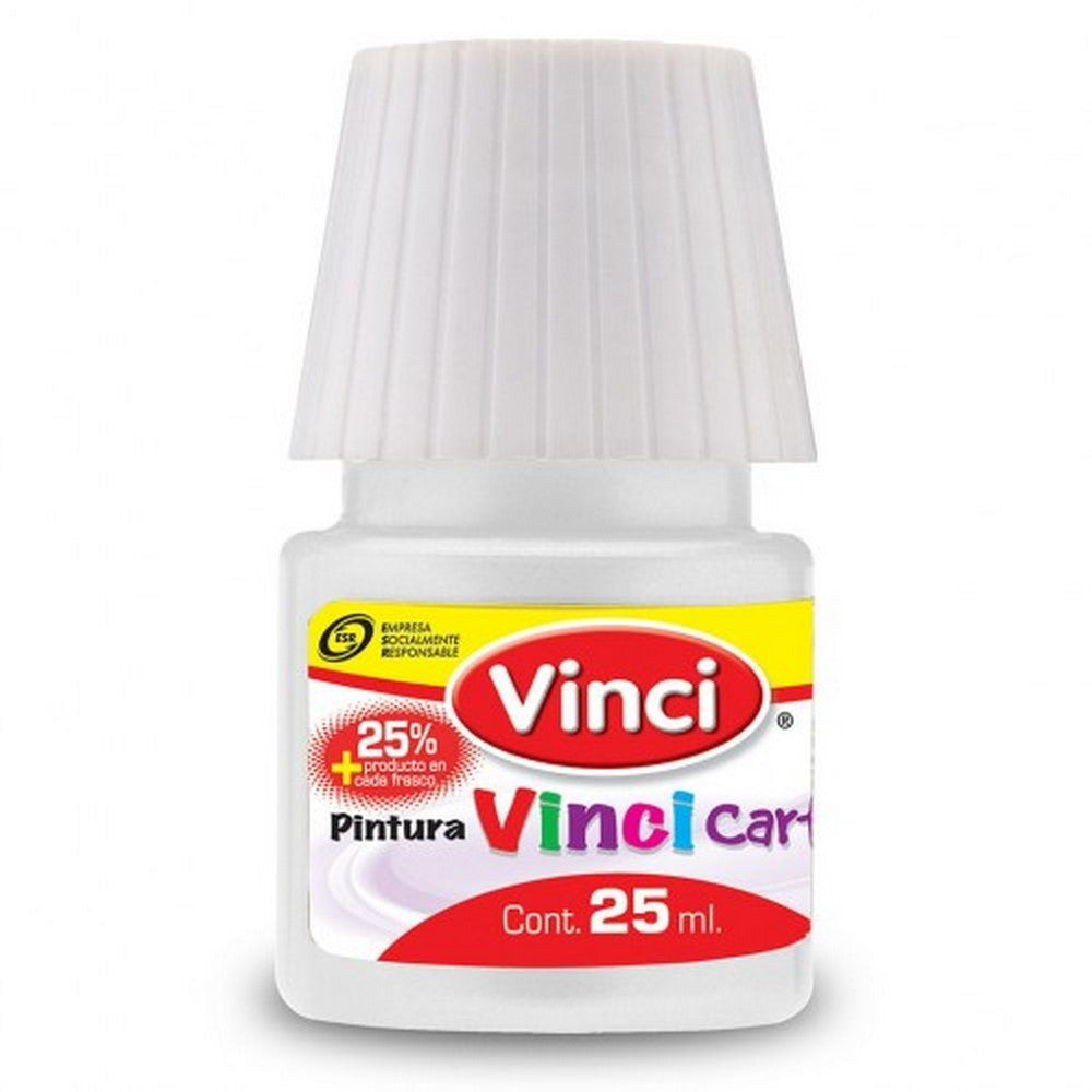 Pintura Cartel Vinci #72 25ml Blanco Letreros Vinci® 2341 [Frasco] 7501014601090