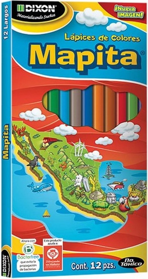 Color de Madera Largos Mapita Colores Est.c/12 Vinci® 44706 Estuche 7501147434114 01