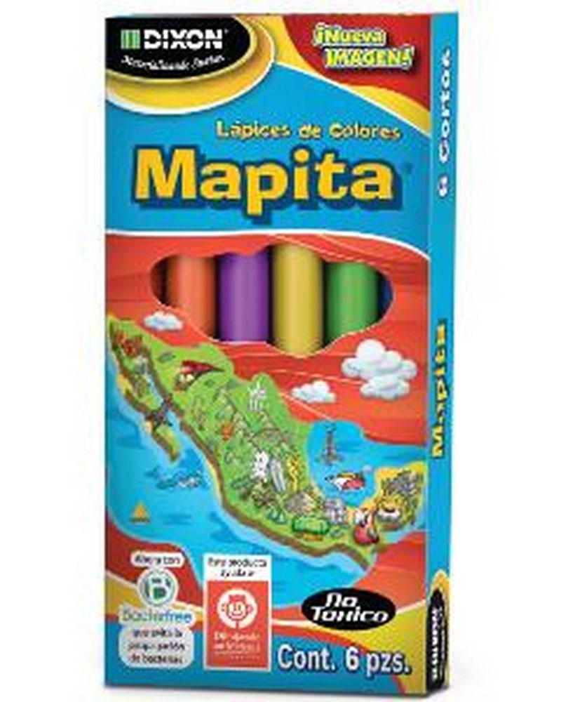 Color de Madera Cortos Mapita Redondo Colores Est.c/6 Vinci® 44711 Estuche 7501147410118 02
