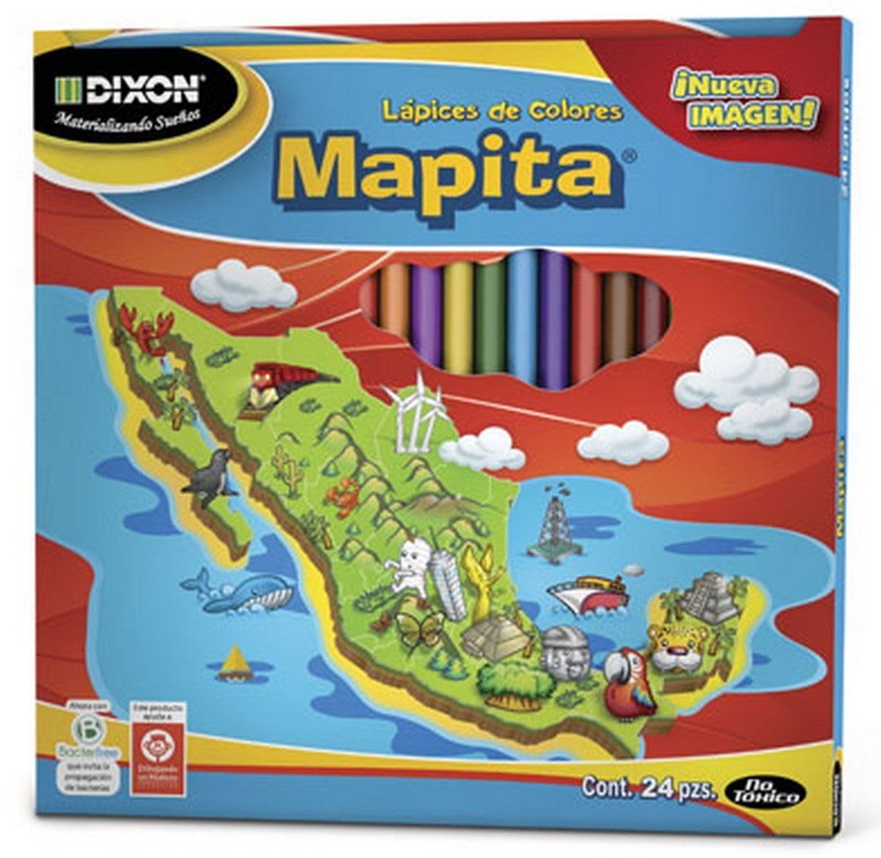 Color de Madera Largos Mapita Redondo Colores Est.c/24 Vinci® 1931 Estuche 7501147444212 02