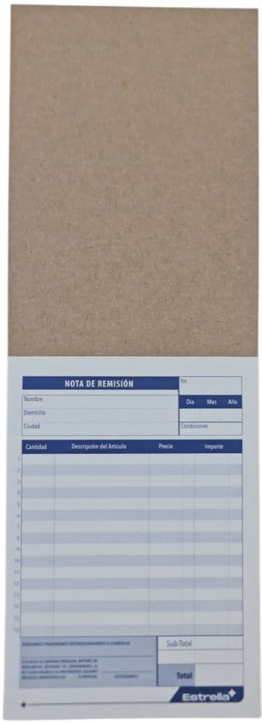 Block Remisiones Duplicado Autocopia DA 22 Juegos 11×15.7cm Estrella® 658 [Pieza] 602760006584 3