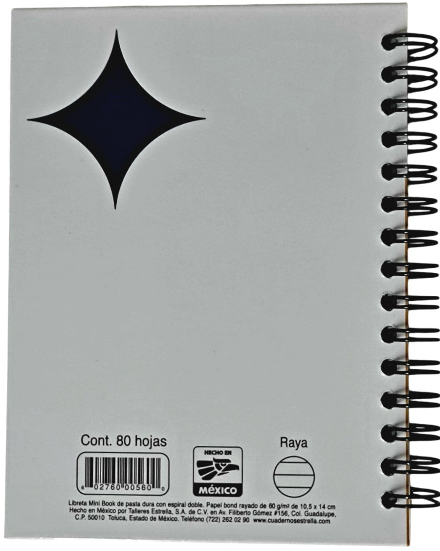 Cuaderno Mini Book Espiral 10½×14cm P.Dura Raya 80 hojas Estrella® 560 [Pieza] 602760005600 3