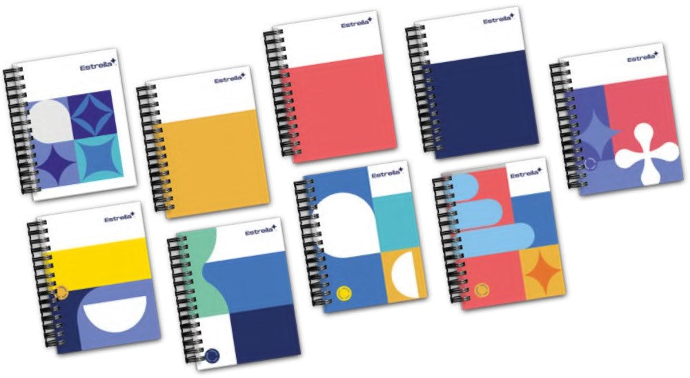 Cuaderno Mini Book Espiral 10½×14cm P.Dura Raya 80 hojas Estrella® 560 [Pieza] 602760005600 5