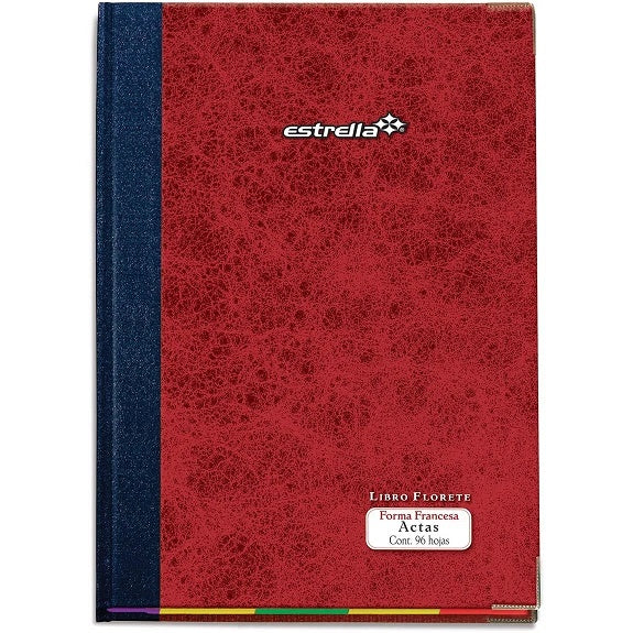 Libro Florete f/Francesa Actas 96 Hojas Estrella® 112 [Pieza] 602760001121