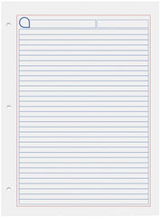 Papel p/Carpeta Carta 3 perforaciones 100 hojas Raya Estrella® 557 [Paquete] 602760005570 2