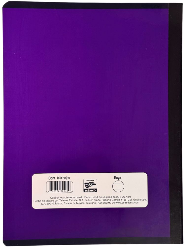 Cuaderno Profesional Cosi Cosido Raya 100 Hojas Estrella® 541 [Pieza] 602760005419 3