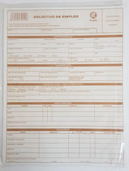 Block Solicitud de Empleo 25 hojas x bloc Carta Poliformas® PF-2002 [Pieza] 9230092320026