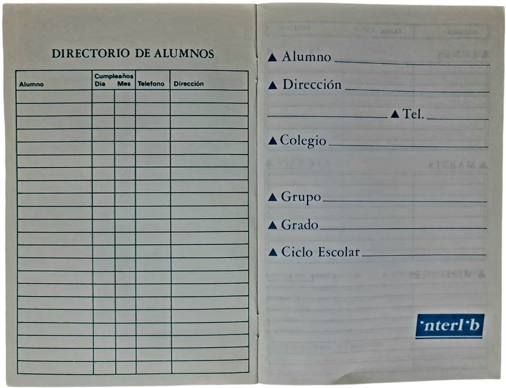 Cuaderno Registro Tareas 38 Paginas 14×21cm interlib® 0386 [Pieza] 7501649903866 3
