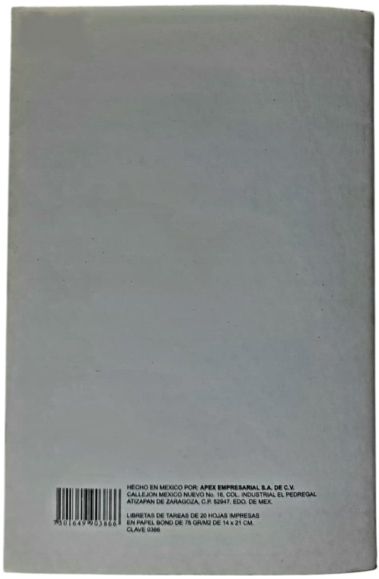 Cuaderno Registro Tareas 38 Paginas 14×21cm interlib® 0386 [Pieza] 7501649903866 5