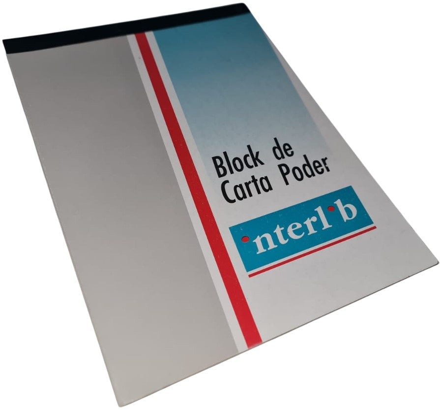 Block Carta Poder 100 hojas Carta •nterl•b® [Pieza] 7501649901077