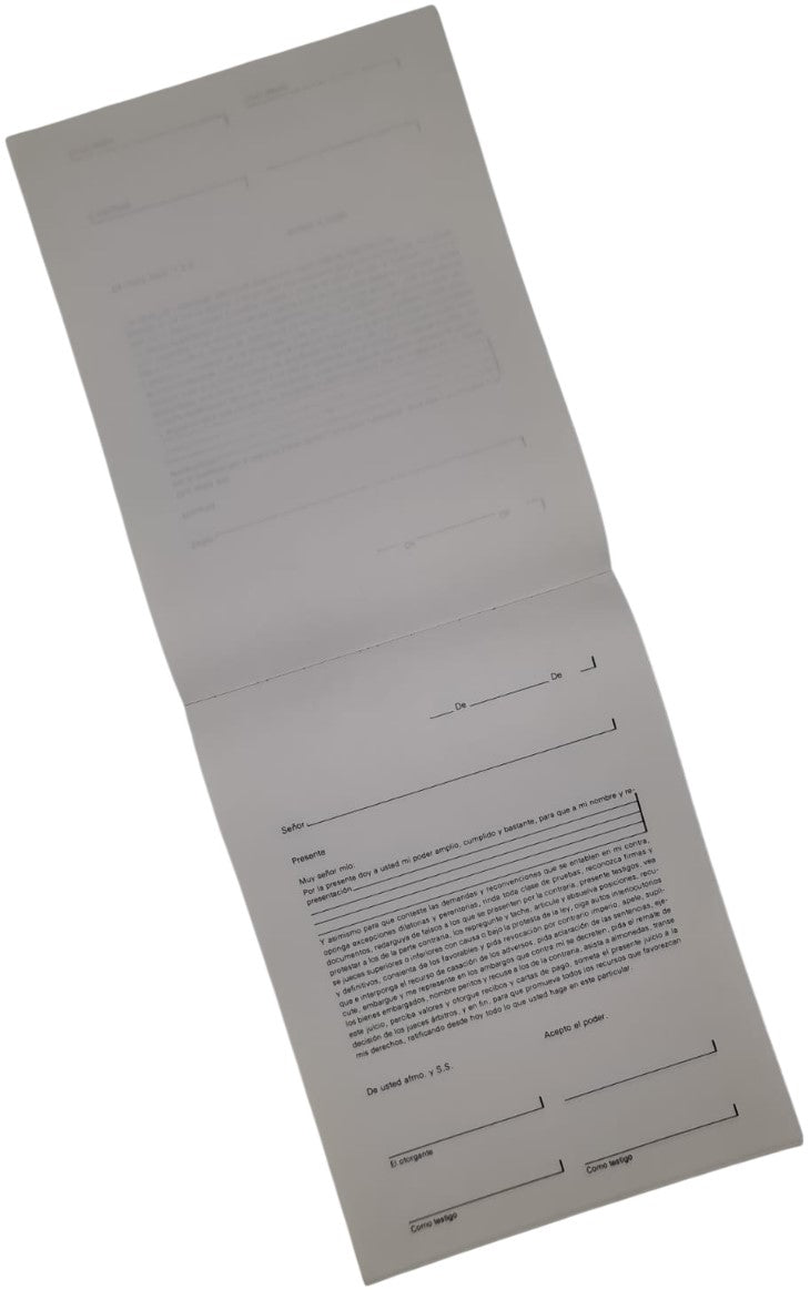 Block Carta Poder 100 hojas Carta interlib® [Pieza] 7501649901077 2