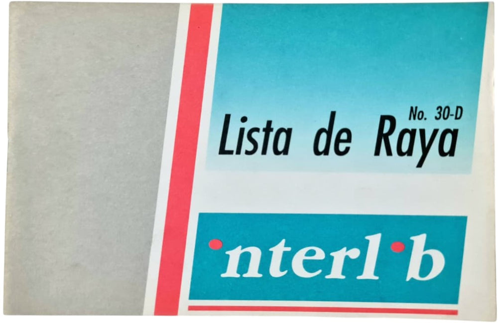Block Lista de Raya r 30 hojas 17×11cm interlib® 30-D [Pieza] 7501649901176