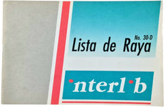 Block Lista de Raya r 30 hojas 17×11cm interlib® 30-D [Pieza] 7501649901176