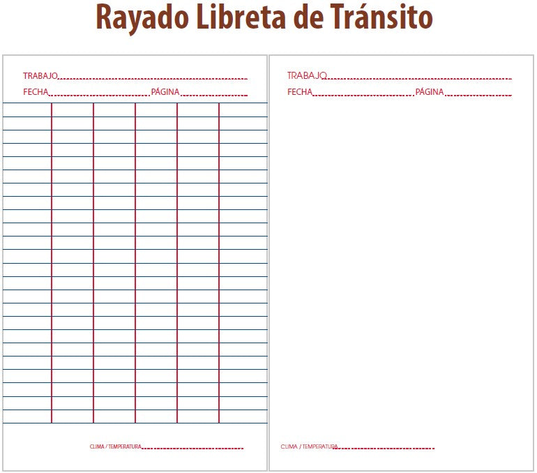 Libreta de Transito 96 hojas 11.3×17cm Estrella® 635 [Pieza] 602760006355 4
