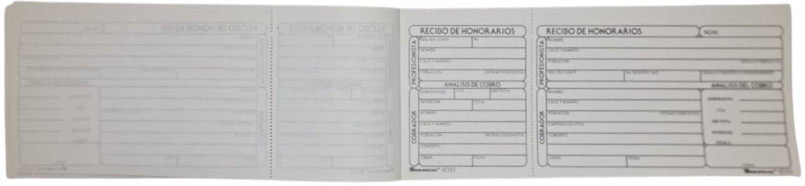 Block Recibos de Honorarios H 50 hojas Tecnoform® 8013 [Pieza] Imagen principal del producto