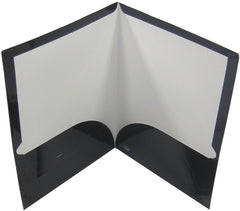 Fólder Doble Solapa 9.5cm Elite File Laminado Negro Carta Irasa® EL-3003 Pieza 7501249830036 01