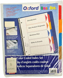 Separador Hojas p/Carpeta Omni-Dex c/Indice Num.1-5 c/5 Blanco colorTap Carta Oxford® 20-0050 Bolsa