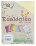 Papel Bond Color Recicla 100 c/100 Amarillo Suave Carta Irasa® 2031 Cien hojas 7501249820310 01