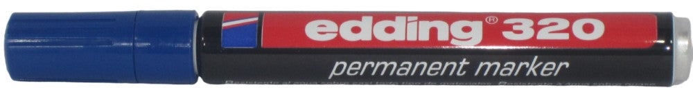 Marcador Permanente 320 Aluminio Cincel Azul Edding® E320-A3 [Pieza] 7796568104221