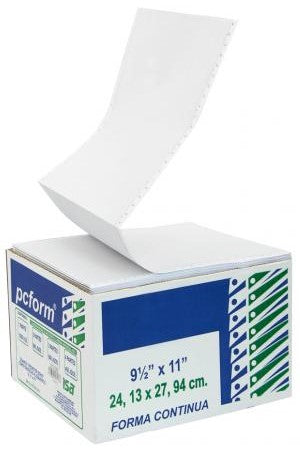 Papel Stock 3 Tanto caja c/1000 Hojas d Blanco 9½×11" pcform® Caja 01