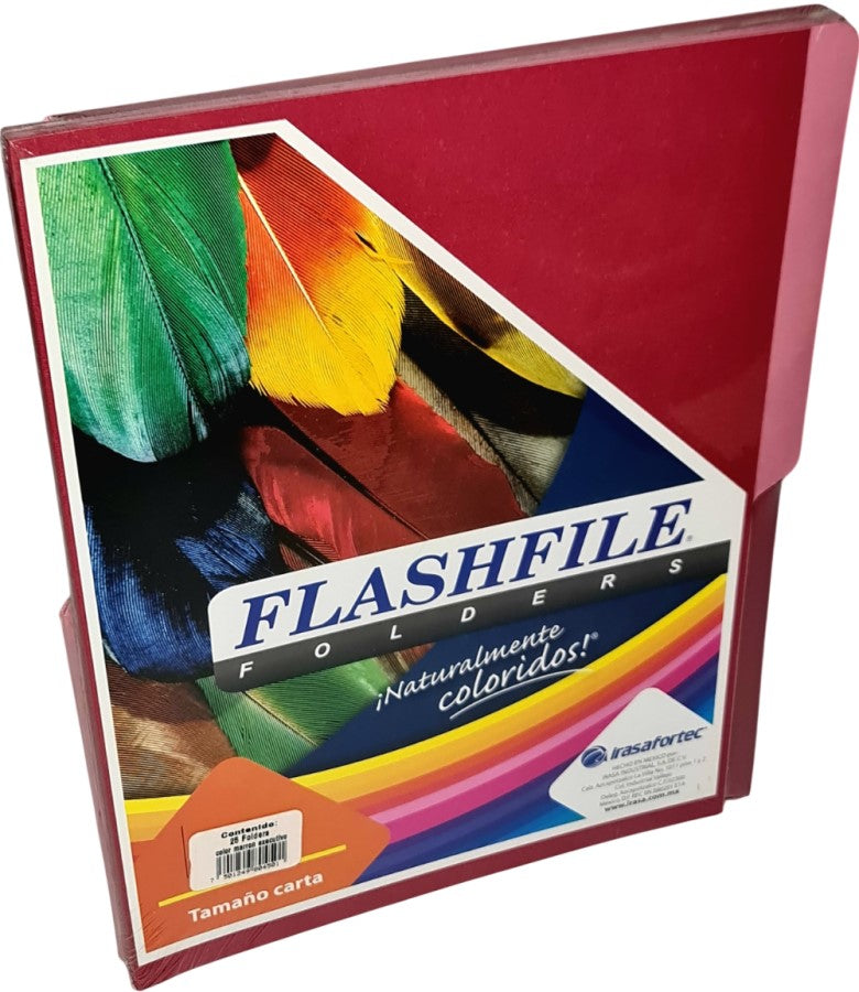 Fólder Bitono FlashFile® Ejecutivo c/25 Marrón Carta Irasa® FF-0450 Paquete 7501249804501 01
