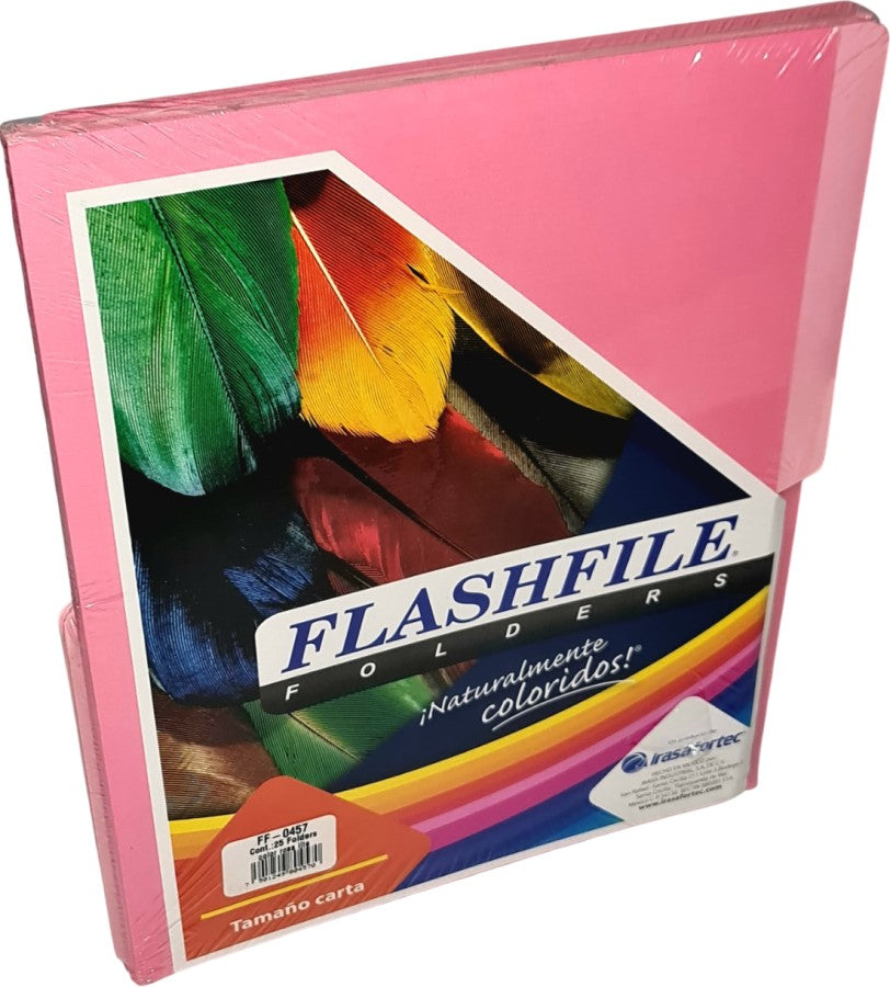 Fólder Bitono FlashFile® Lite pack c/25 Rosa Carta Irasa® FF-0457 Paquete 7501249804570 01