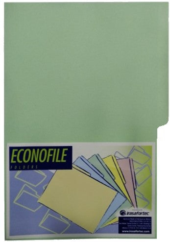 Fólder Econofile c/100 Verde pastel Oficio Irasa® FE-1405 14050 Caja 7501249825186 01