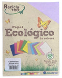 Papel Bond Color Recicla 100 c/100 Azul Cyan Inten Carta Irasa® 20307 Cien hojas 7501249820303 01