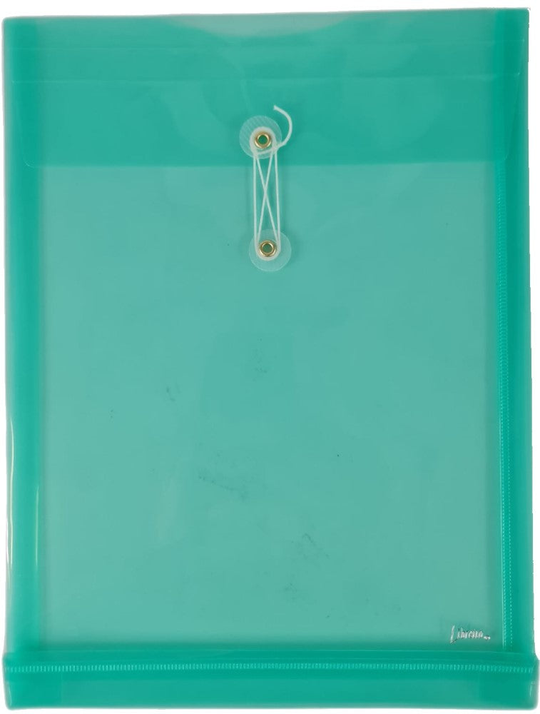 Sobre p/DocumentoPlástico Libretto Vertical c/Hilo Verde Carta Irasa® LB-9143 [Pieza] 7501249892744