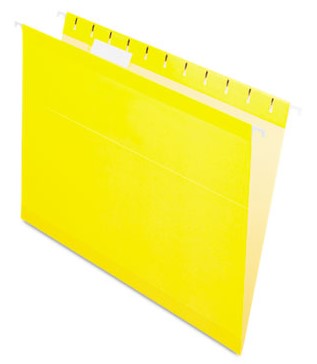 Fólder Colgante Ceja 1/5 c/25 Amarillo Carta Pendaflex® 4152 1/5 YEL Caja 78787425095 01